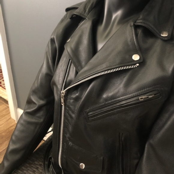 Leather Bikers Jacket - Picture 2 of 3